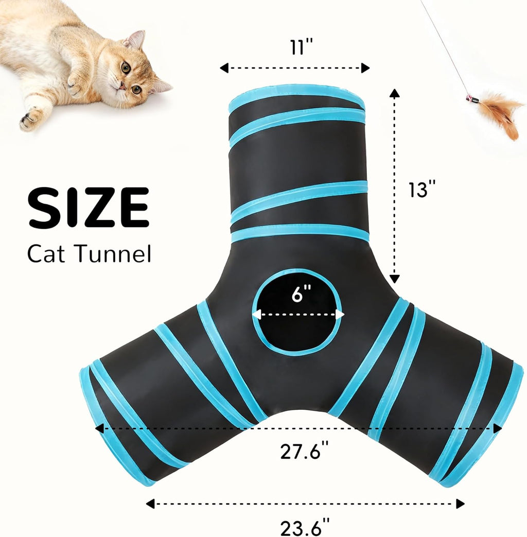 Pet Tunnel Tube Cat Toys, Cat Tunnels for Indoor Cats