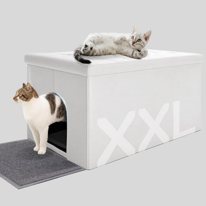 Cat Litter Box Enclosure Furniture Odor Control, Extra Large