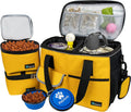 Dog Travel Bag Organizer, Pet Supplies Diaper Tote, Yellow Medium
