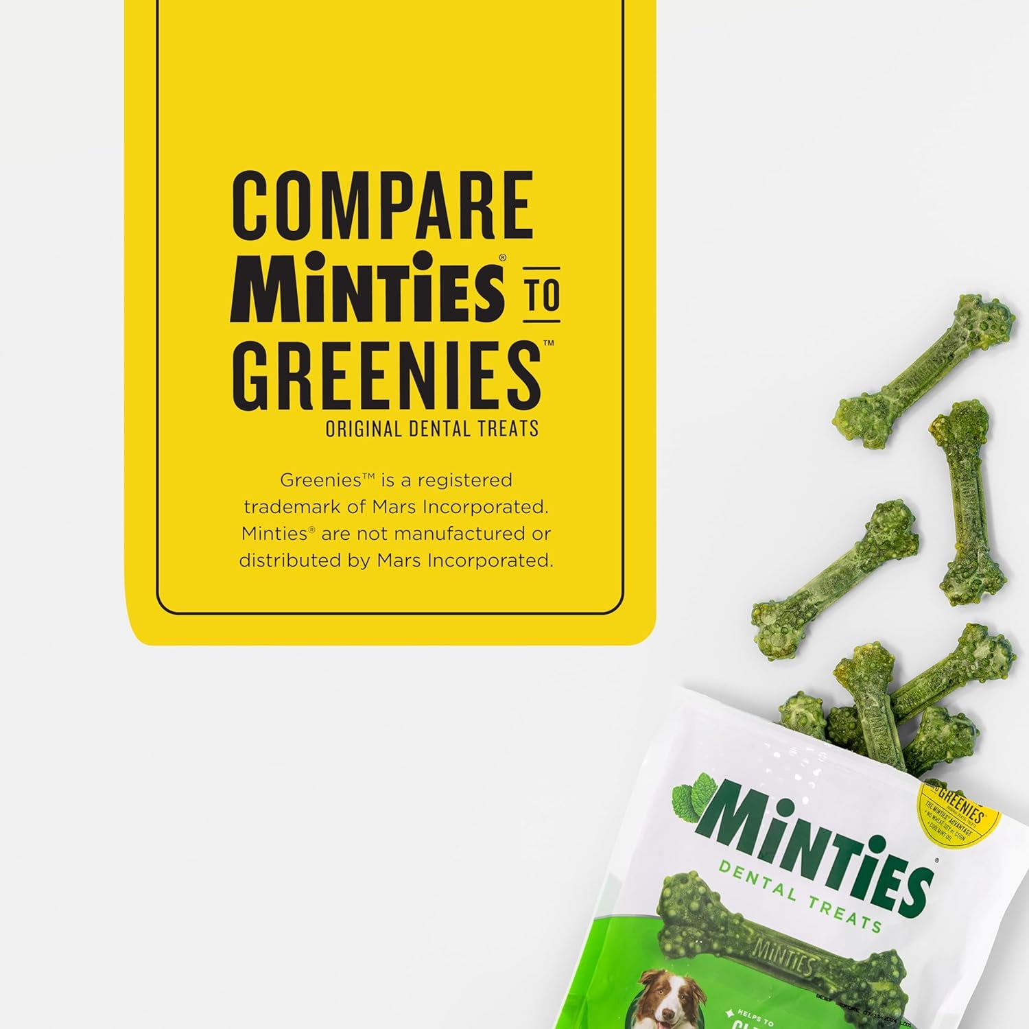 Mint Dental Chews for Dogs, Medium 25-50 Lbs, 20 Ct