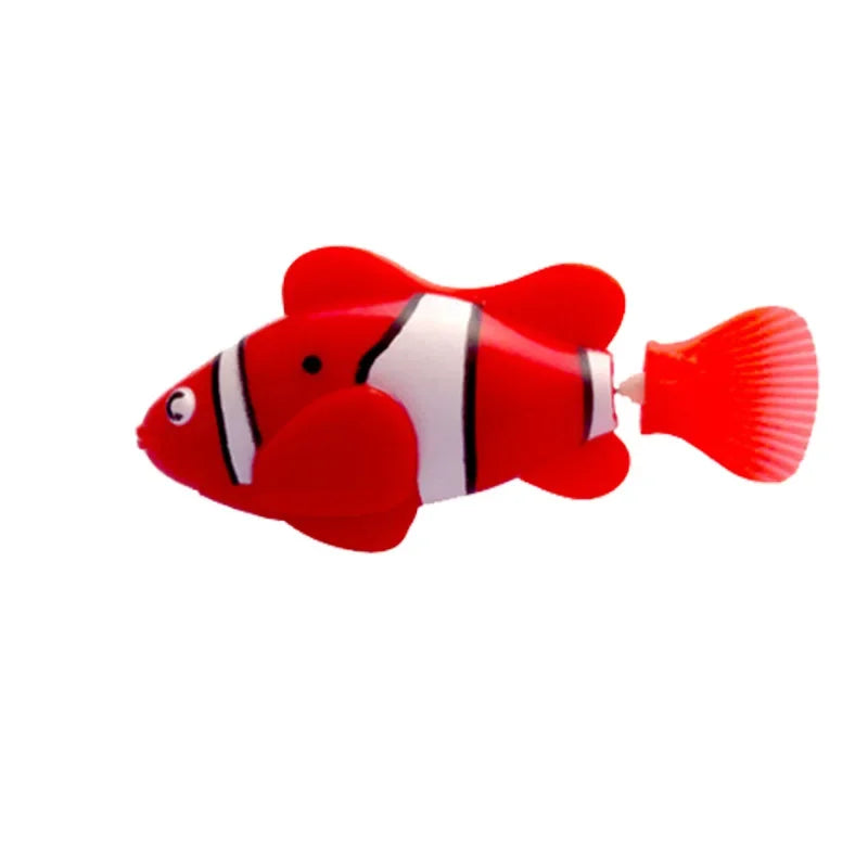 Cat Toys LED Inductive Interactive Swimming Robot Fish Toy Glowing Electric Fishs Stimulate Kitten Hunting Instinct Pet Fish Toy