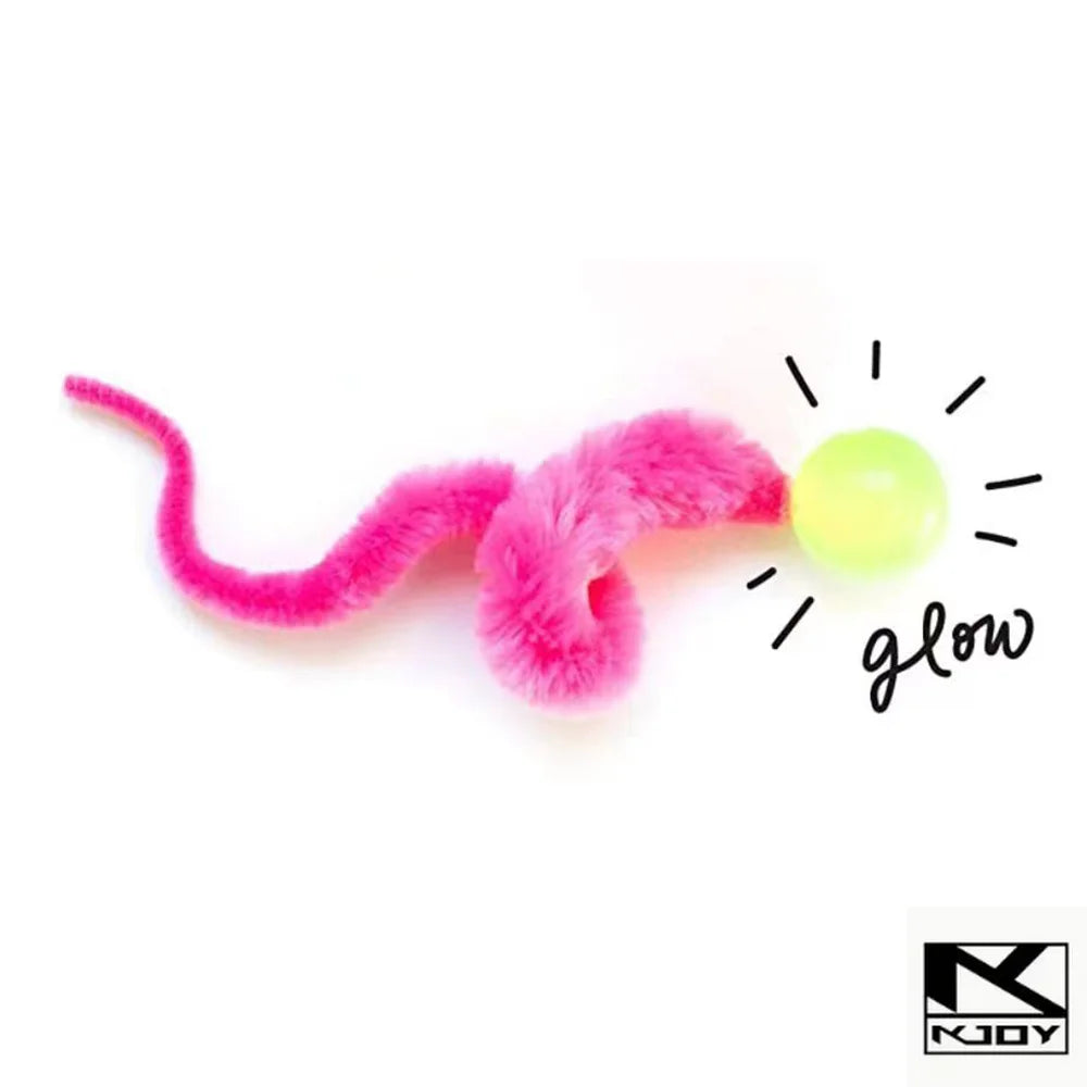 Kkjoy Pet Interactive Cat Toy Color Caterpillar Elastic Bouncing Ball Indoor Teasing Puzzle Supplies