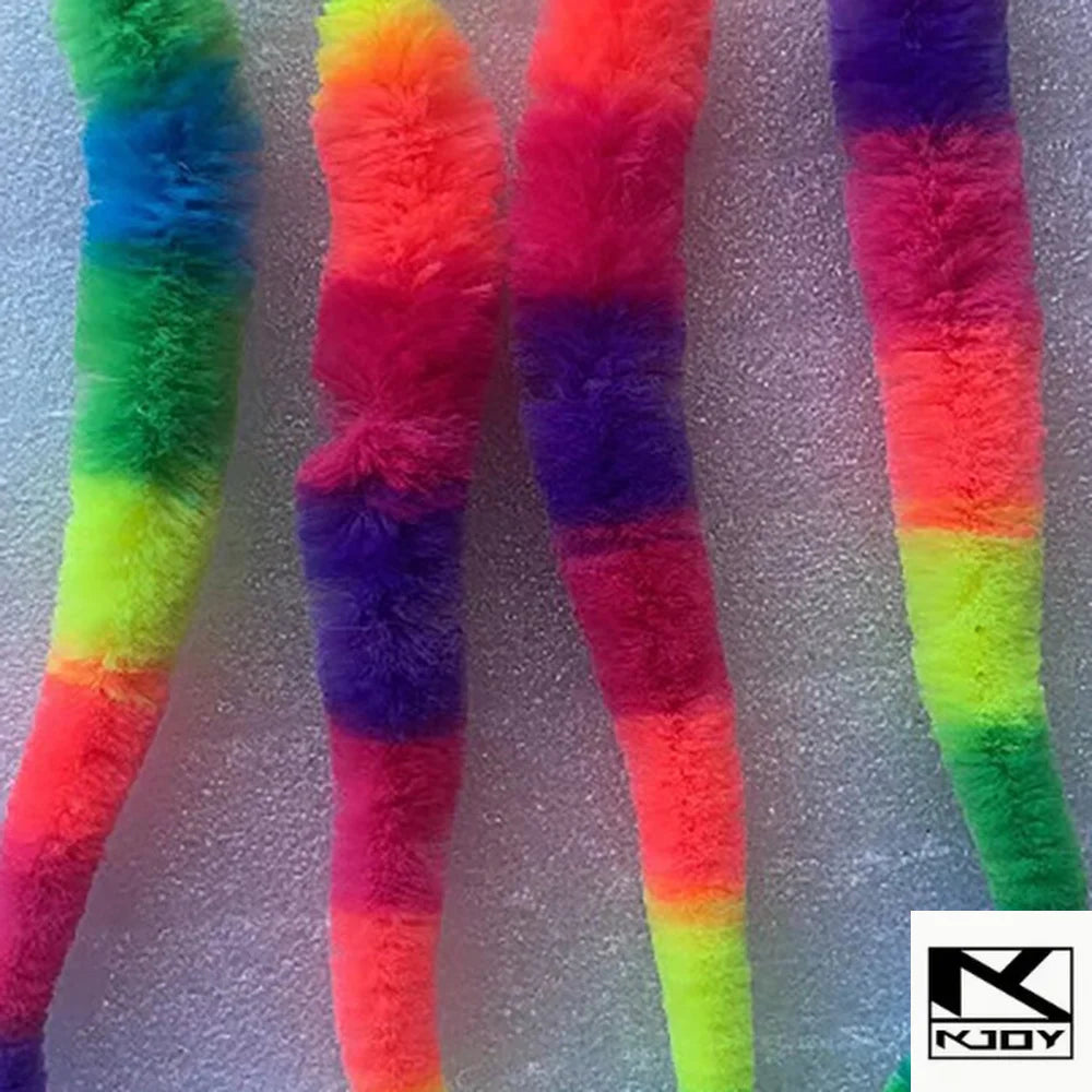 Kkjoy Pet Interactive Cat Toy Color Caterpillar Elastic Bouncing Ball Indoor Teasing Puzzle Supplies