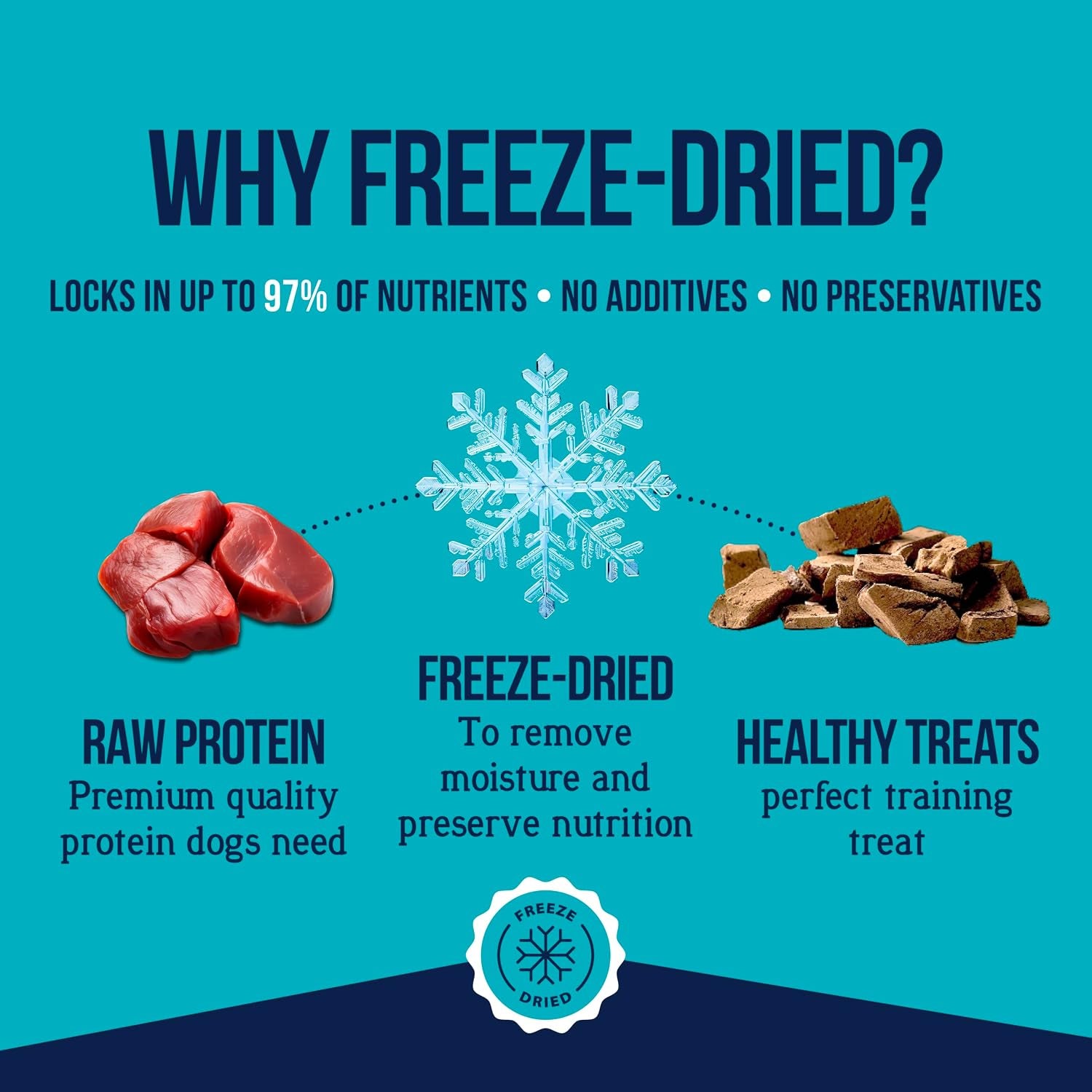 Freeze Dried Dog Treats, 100% Beef Liver, 14 Oz Tub