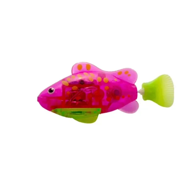 Cat Toys LED Inductive Interactive Swimming Robot Fish Toy Glowing Electric Fishs Stimulate Kitten Hunting Instinct Pet Fish Toy