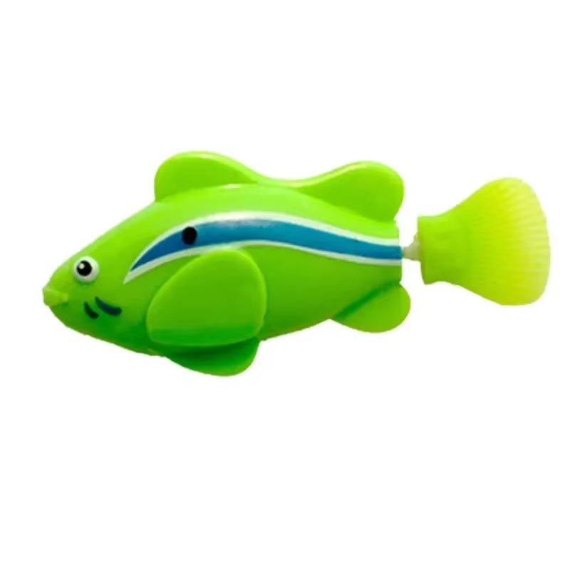 Cat Toys LED Inductive Interactive Swimming Robot Fish Toy Glowing Electric Fishs Stimulate Kitten Hunting Instinct Pet Fish Toy