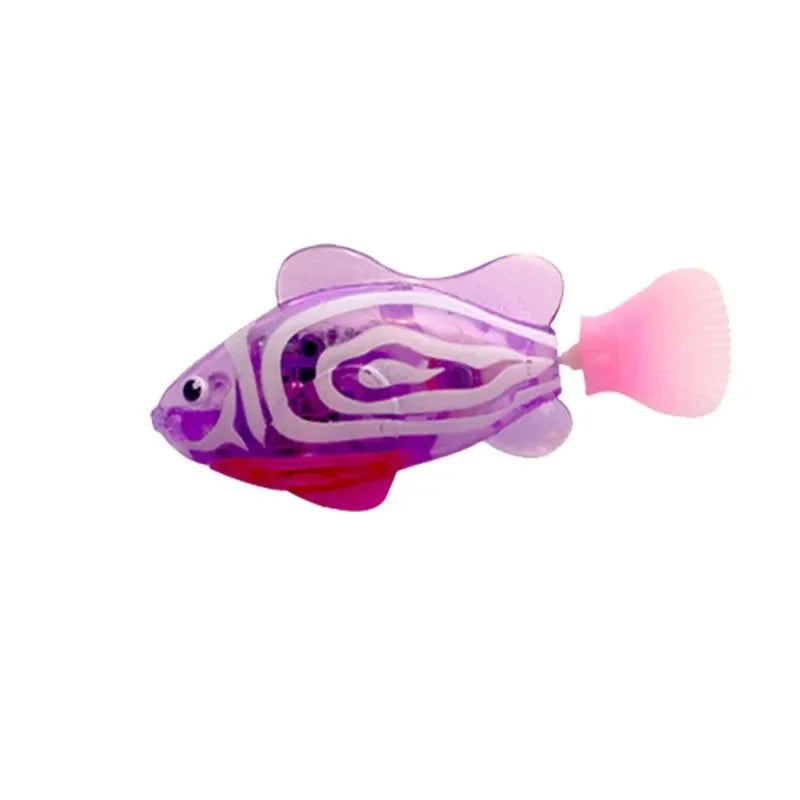 Cat Toys LED Inductive Interactive Swimming Robot Fish Toy Glowing Electric Fishs Stimulate Kitten Hunting Instinct Pet Fish Toy
